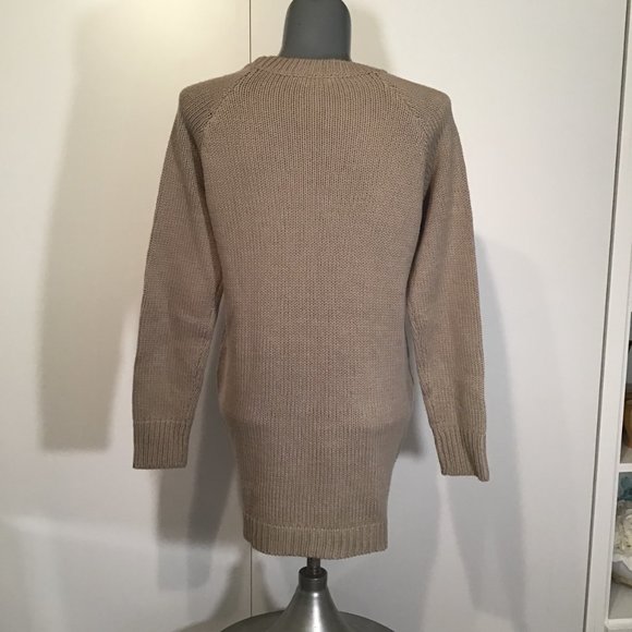 Cabin Fever Cable Knit Crew Neck Sweater with Zipper Accents Size M - Picture 3 of 10